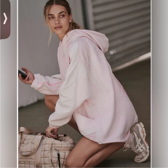 Free people racing stripes hoodie size medium oversized  NWT READ DESCRIPTION - Picture 3 of 10